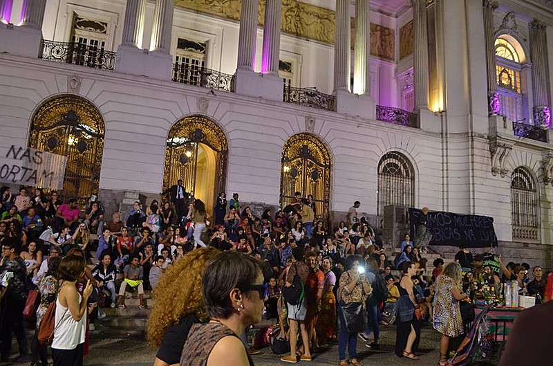 Atividade acontece no Dia Nacional da Visibilidade Lésbica em frente a Câmara Municipal do Rio