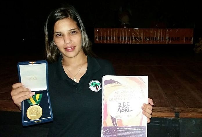 Fabiana Braga, moradora do Acampamento Dom Tomás Balduíno.