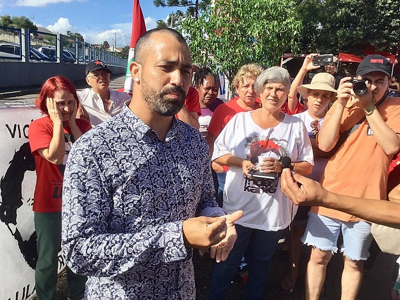 Pastor Mike Vieira visitou Lula nesta segunda-feira, (21) na Vigília #LulaLivre