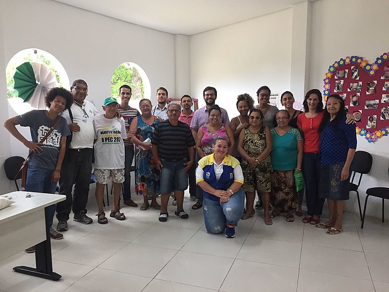 A "Segunda do Cuidado" é uma das atividades que acontecem na Unidade de Saúde onde Robson atende