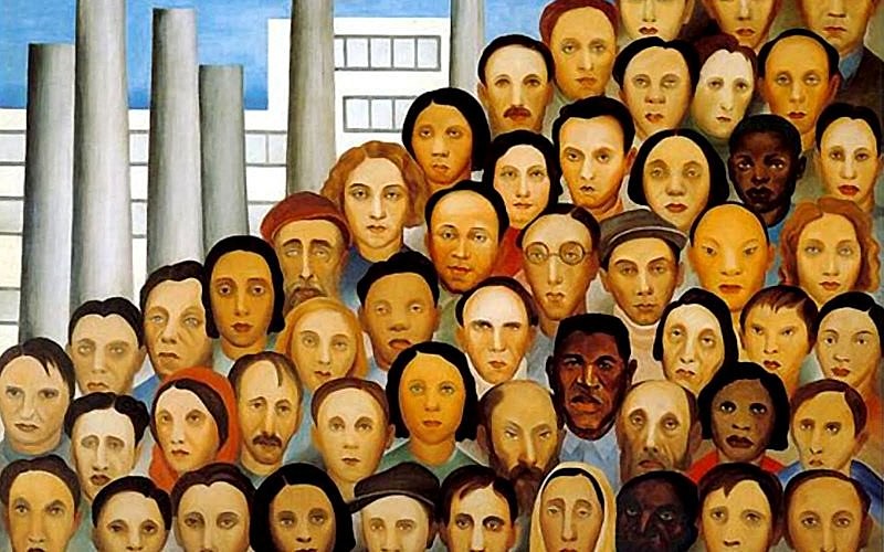 Quadro "Operários" de Tarsila do Amaral de 1933