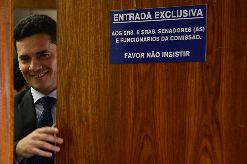 Sérgio Moro participa de sessão no Senado Federal, em 2015