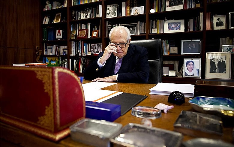 No escritório da Fundação Mário Soares, em dezembro de 2014