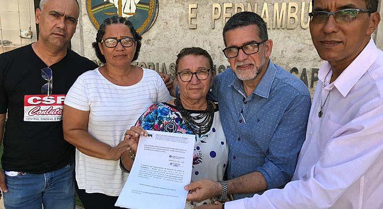 As organizações sindicais protocolararam o documento no Ministério Público