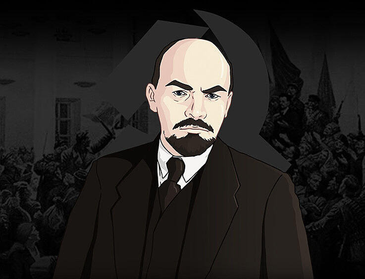 Lenin foi uma das lideranças da Revolução Bolchevique.
