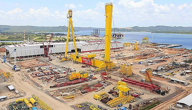 Estaleiro Paraguaçu, no Recôncavo Baiano, teve 8 mil trabalhadores e hoje é um canteiro de obras abandonado