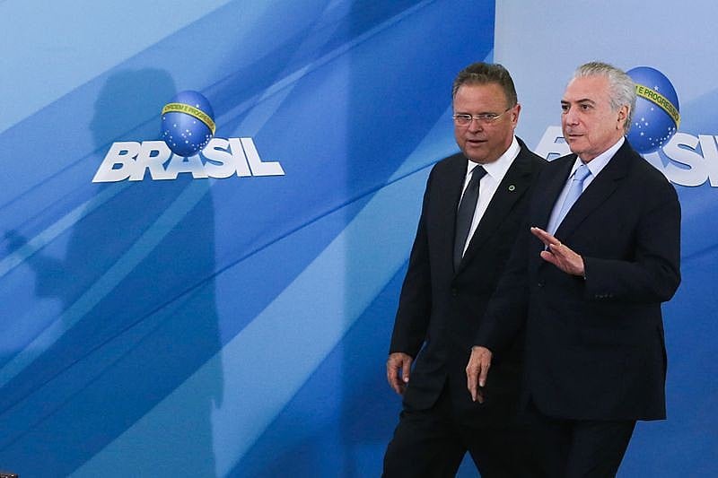 Michel Temer e o ministro da Agricultura, Blairo Maggi