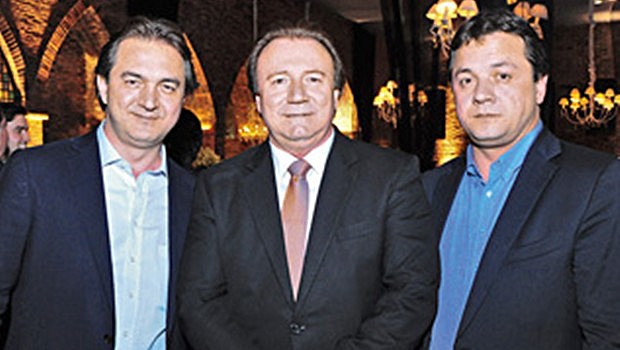 Da esquerda para a direita, Joesley, Júnior Friboi e Wesley Batista, os donos da JBS
