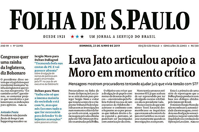 Ironia da história. Ela mesma, a que firmou a "Ditabranda" e esconde ao máximo o seu passado de amiga da Operação Bandeirantes