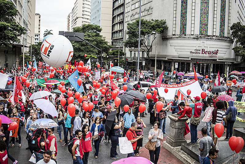 Mobilização contra desmonte de direitos - Belo Horizonte