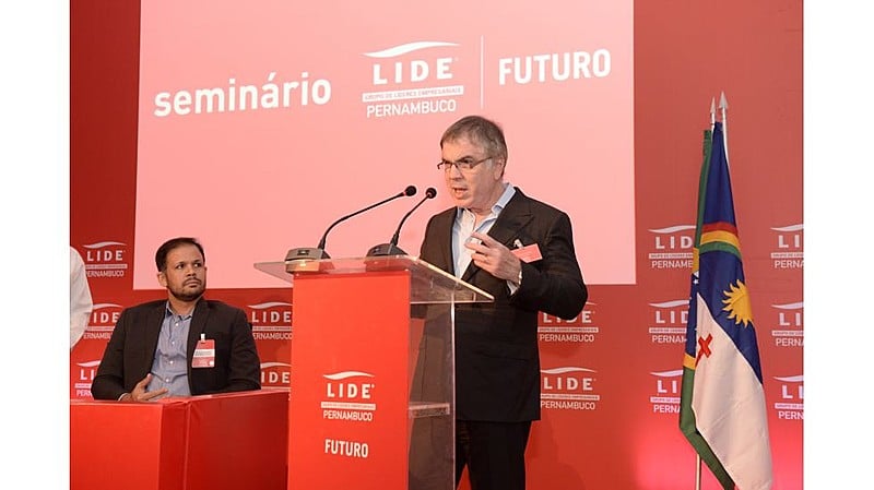 Flávio Rocha, dono do grupo Riachuelo, em evento para empresários