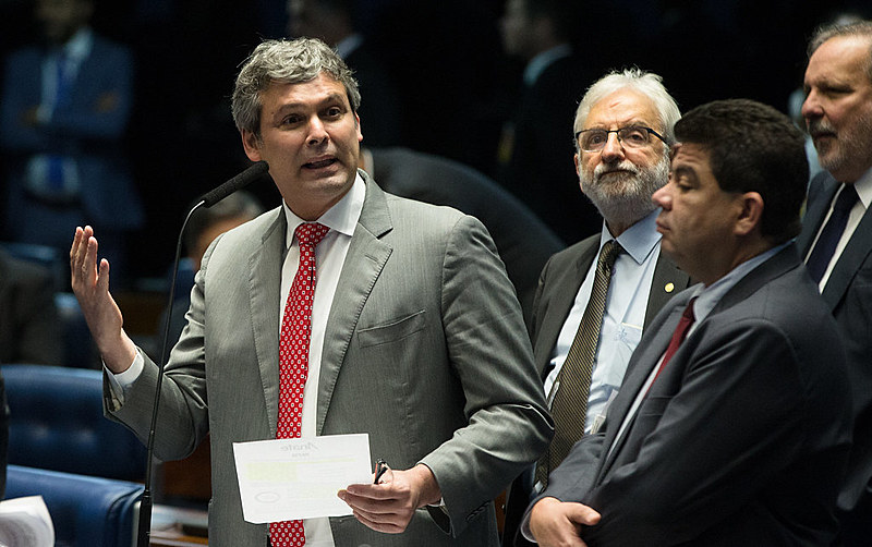 Sessão do senado durante votação do REFIs e Reforma Política - 05/10/2017- Brasília- DF, Brasil