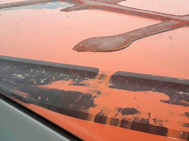 Imagens de helicóptero mostram vazamento em Bacia da  Hydro Alunorte, no Pará