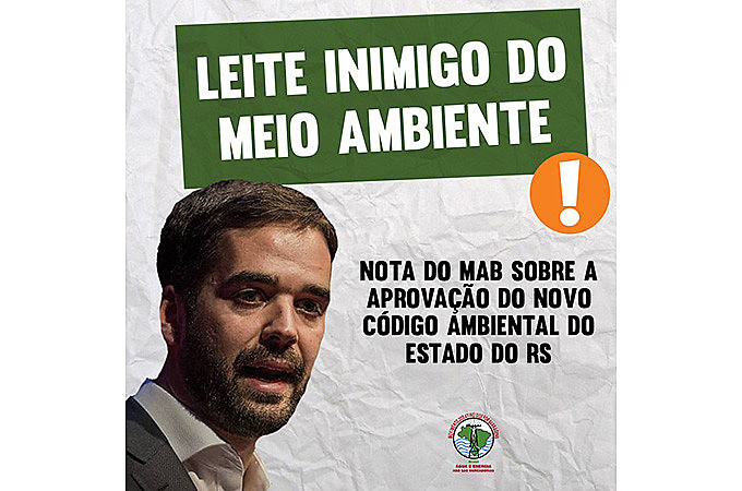 MAB critica aprovação do novo Código Ambiental do RS