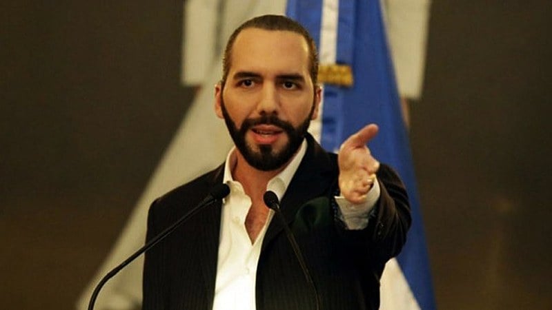 O presidente de El Salvador, Nayib Bukele