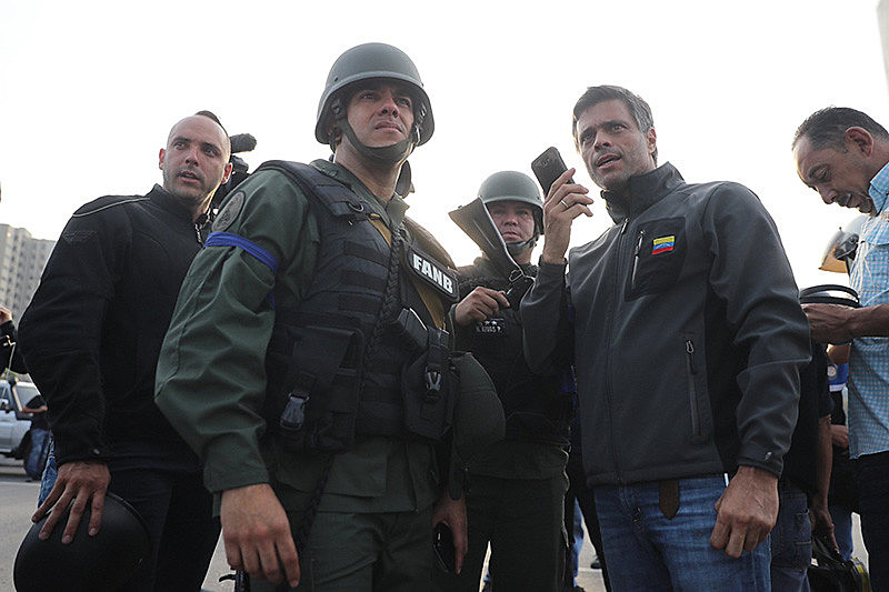 Líder do partido Vonluntad Popular, Leopoldo López comanda operação de golpe contra Maduro