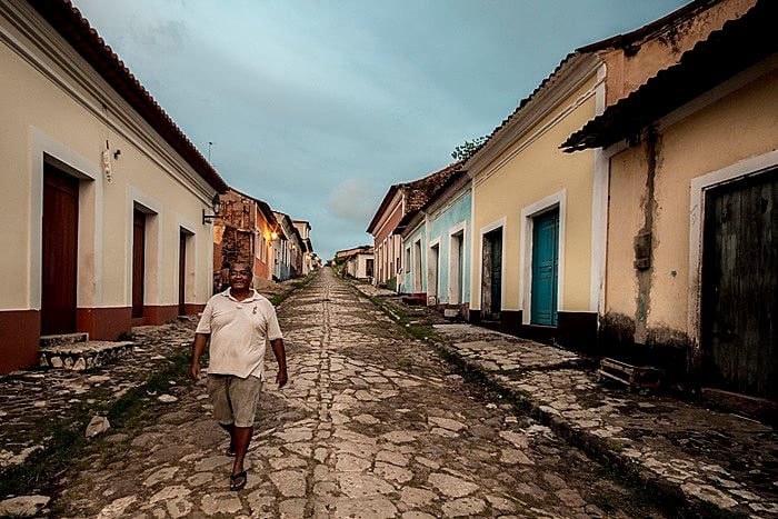 Ladeira do Jacaré, no centro da cidade de Alcântara, que concentra grande parte dos quilombolas do país