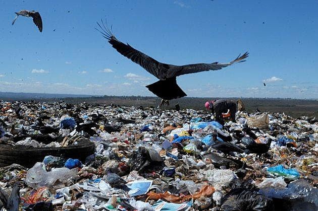 Coleta de material reciclável em lixão é a opção de renda para a população da cidade que enfrenta alto nível de desemprego