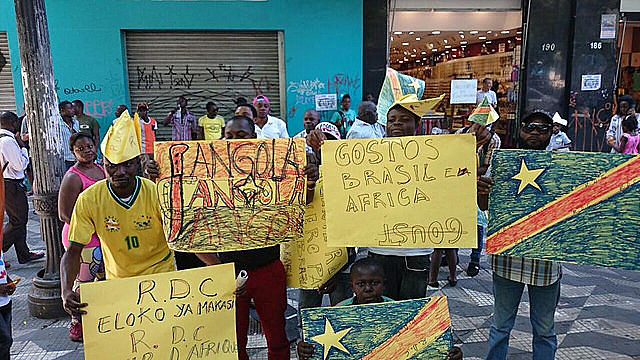 Registro de la 8ª Marcha dos Imigrantes, en 2014