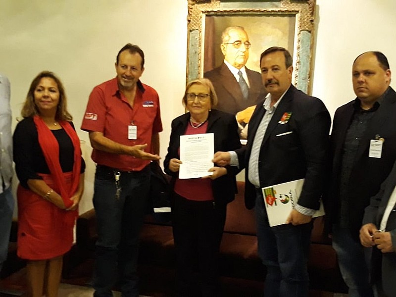 Representantes das Centrais Sindicais foram recebidos pela presidenta em exercício do legislativo do RS, deputada Zilá Breitenbach