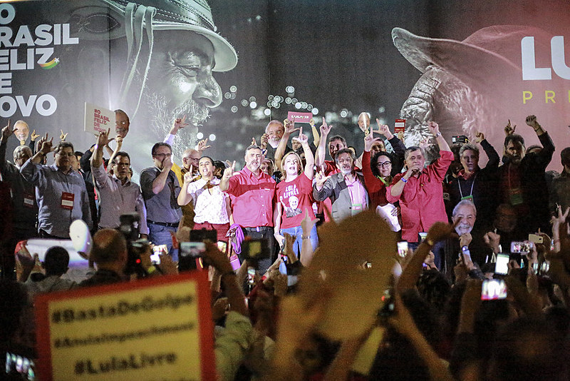 Senadora Gleisi Hoffmann confirma candidatura de Luiz Inácio Lula da Silva às eleições gerais de 2018