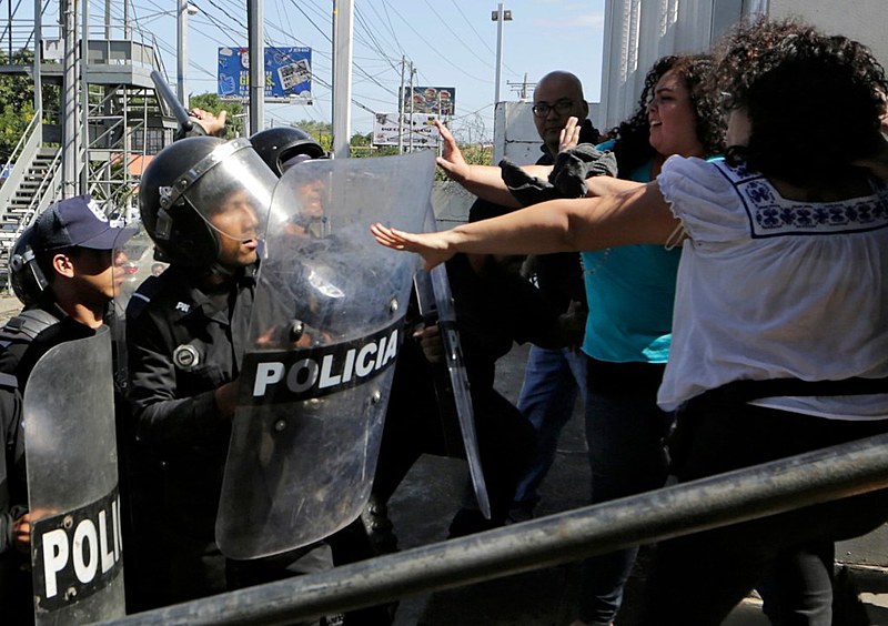 Protestos violentos se espalharam pelo país em abril de 2018