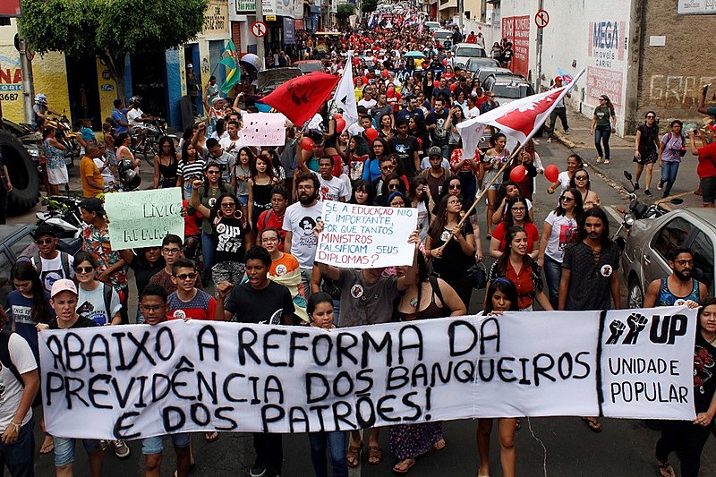 Ato da Greve Geral nas ruas de Juazeiro do Norte