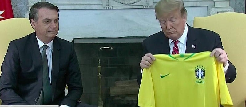 Bolsonaro esteve essa semana nos EUA para encontro com Trump