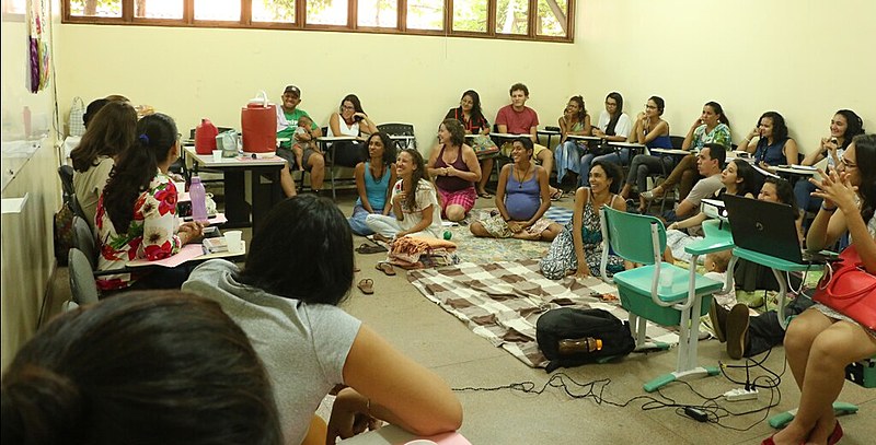Roda de conversa sobre parto humanizado em Santarém (PA)
