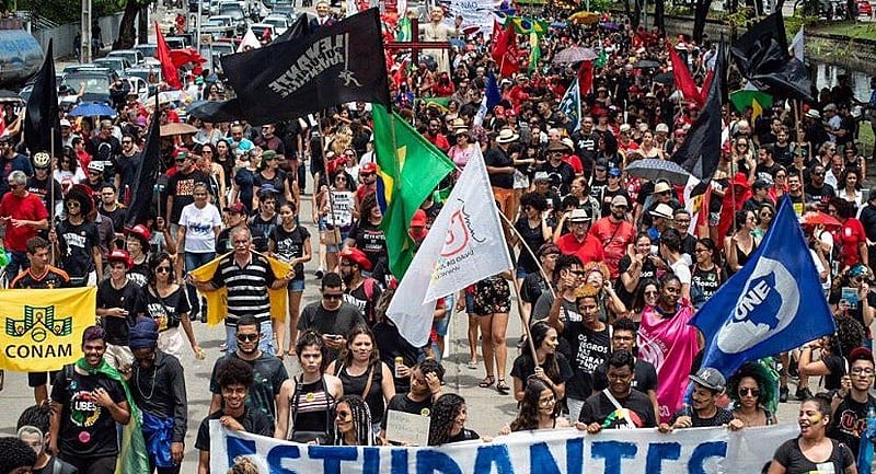 No Recife, manifestação ocorreu no bairro Derby, região central da capital pernambucana