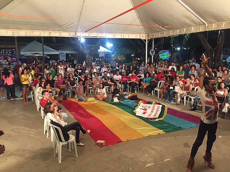 A Plenária aconteceu no Acampamento Popular pela Democracia