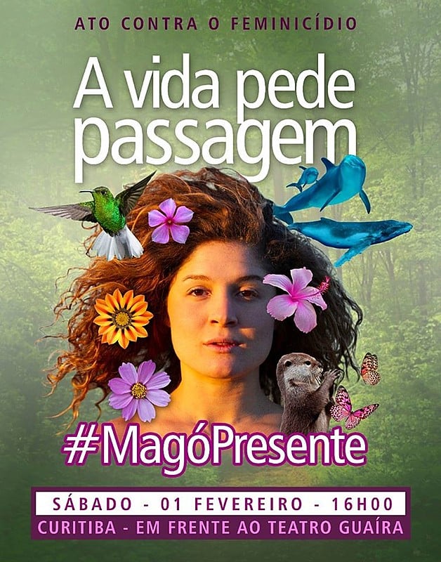 Em Curitiba, ato acontecerá no sábado, 01 de fevereiro, às 16h, em frente ao Teatro Guaíra, no Centro