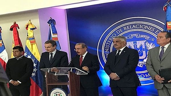 Danilo Medido, presidente dominicano, foi um dos mediadores do diálogo entre governo e oposição venezuelanos