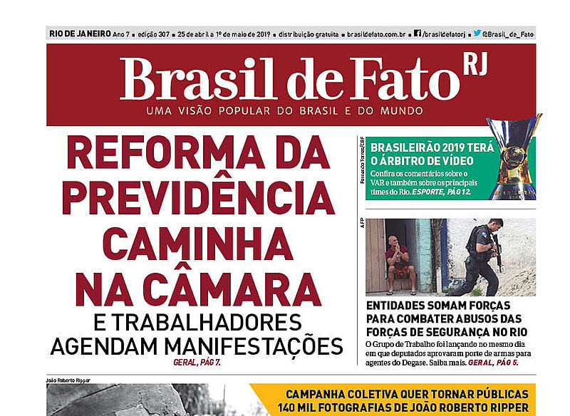 O tabloide é distribuído nas estações de trens e metrô na Central do Brasil, Pavuna, Coelho Neto e nas barcas em Niterói