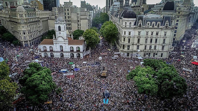 Marcha do Dia Nacional da Memória pela Verdade e Justiça, em Buenos Aires, capital da Argentina