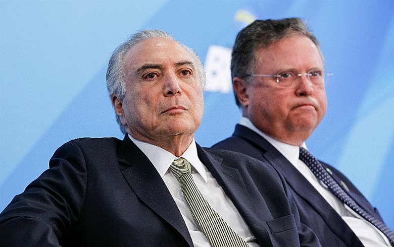 Michel Temer e oministro da Agricultura, Blairo Maggi, que foi indicado como vilão ambiental durante convenção da ONU, à qual o governo brasileiro não mandou representantes
