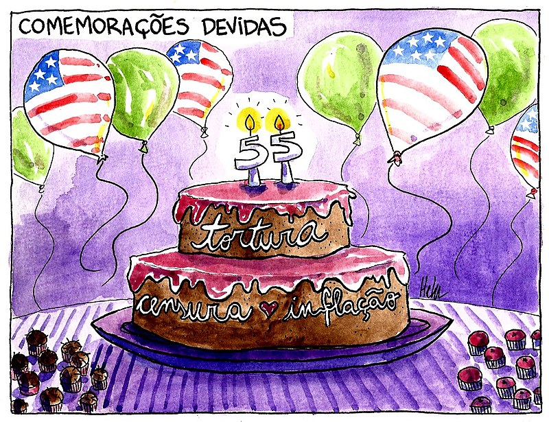 Bolsonaro pediu as "comemorações devidas" no aniversário do golpe de 64...