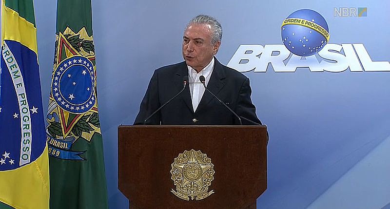 Temer se pronuncia na tarde deste sábado (20)