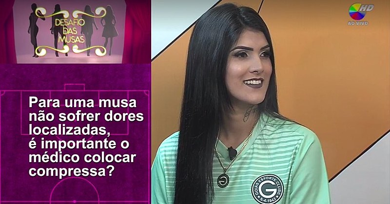 Karol Barbosa, candidata a musa do Goiás, é desrespeitada em programa da Band