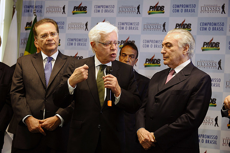 Ao centro, Moreira Franco, nomeado para Secretaria-Geral da Presidência da República