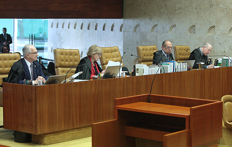Ministros do STF durante sessão plenária