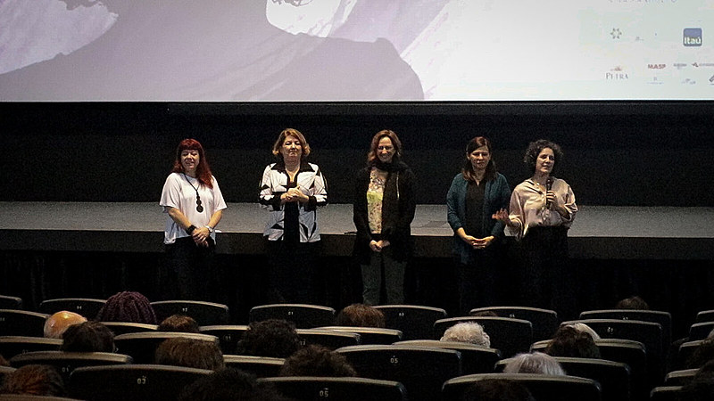 Simone Yunes, Débora Ivanov, Laís Bodansky e Tata Amaral durante I Fórum de Lideranças Femininas do Audiovisual