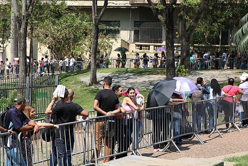 Feirão de empregos realizado no dia 17 de agosto, no centro da capital paulista