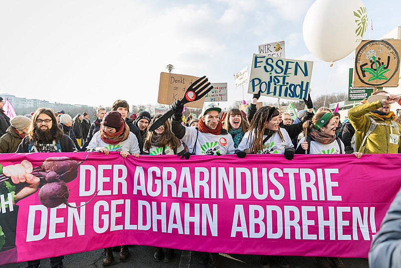 A importância da agricultura e da proteção do clima na Europa tem motivado manifestações pela Europa