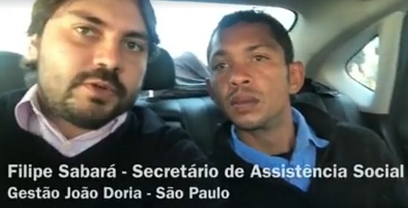 Filipe Sabará pagou passagem para morador de rua voltar para sua cidade natal no Maranhão