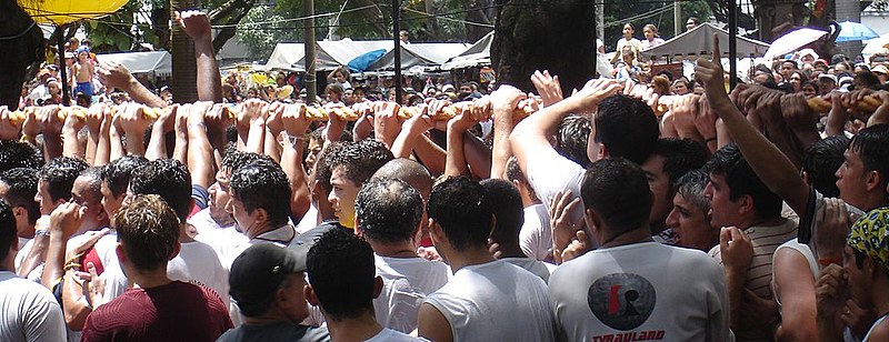 A corda, espaço de pagamento de promessas dos romeiros