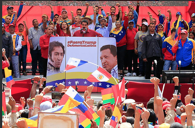 Os trabalhadores apoiam o governo Maduro, eleito democraticamente