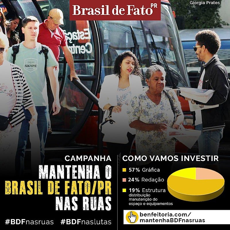 Campanha de financiamento é lançada para manter o BDF-PR nas ruas