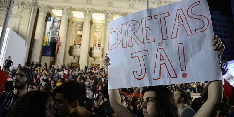 Manifestação contra Temer em 2016