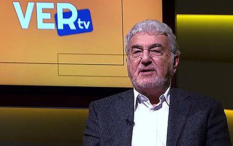 Laurindo Lalo Leal Filho durante apresentação do programa Ver TV